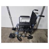 NOVA Lightweight Folding Transport Wheelchair with Footrests NOVA Lightweight Folding Transport Wheelchair with Footrests