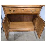 Oak China Cabinet Hutch with Glass Doors and Interior Shelves Oak China Cabinet Hutch with Glass Doors and Interior Shelves