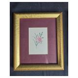 Set of 3 Framed Botanical Prints with Gold Frames Set of 3 Framed Botanical Prints with Gold Frames