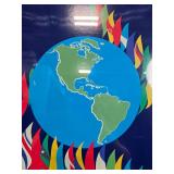 Framed Spacebridge of the Americas Poster 24x18 Inch Framed Spacebridge of the Americas Poster 24x18 Inch