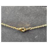 HSN Asymmetric Gold Tone Heart Pendant Necklace 18 Inch - display not inc HSN Asymmetric Gold Tone Heart Pendant Necklace 18 Inch - display not inc