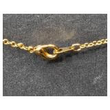 HSN Asymmetric Gold Tone Heart Pendant Necklace 18 Inch - display not inc HSN Asymmetric Gold Tone Heart Pendant Necklace 18 Inch - display not inc