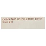 2015 US Presidential Dollar Coin Set in Display Case 2015 US Presidential Dollar Coin Set in Display Case