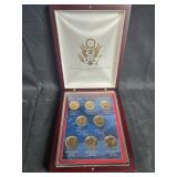 2012 United States Presidential Dollar Coin Set in Display Case 2012 United States Presidential Dollar Coin Set in Display Case