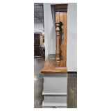 Wooden Dresser w/ Mirror and Gray Accents Wooden Dresser w/ Mirror and Gray Accents