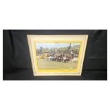 Lot of Framed Farm and Floral Prints UFA Advertising and Lilacs Art Lot of Framed Farm and Floral Prints UFA Advertising and Lilacs Art