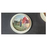 Set of Danbury Mint Emmett Kaye Farming the Heartland Collector Plates with Boston Store Box Set of Danbury Mint Emmett Kaye Farming the Heartland Collector Plates with Boston Store Box