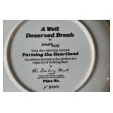Set of Danbury Mint Emmett Kaye Farming the Heartland Collector Plates with Boston Store Box Set of Danbury Mint Emmett Kaye Farming the Heartland Collector Plates with Boston Store Box