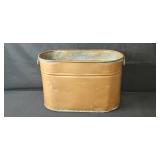 Large Vintage Oval Copper Tub with Handles Large Vintage Oval Copper Tub with Handles