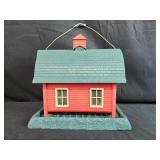Red Barn Shaped Hanging Bird Feeder Red Barn Shaped Hanging Bird Feeder