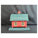 Red Barn Shaped Hanging Bird Feeder Red Barn Shaped Hanging Bird Feeder