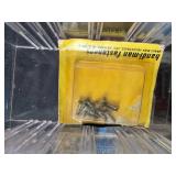 Small Parts Organizer Cabinet with Hardware Assortment and Wire Mesh Trap Cage Small Parts Organizer Cabinet with Hardware Assortment and Wire Mesh Trap Cage