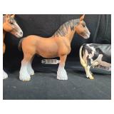 Set of Farm Animal Figurines Horses and Cows Set of Farm Animal Figurines Horses and Cows
