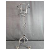 Wrought Iron Plant Stand with Decorative Scroll Base Wrought Iron Plant Stand with Decorative Scroll Base