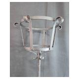 Wrought Iron Plant Stand with Decorative Scroll Base Wrought Iron Plant Stand with Decorative Scroll Base