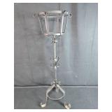 Wrought Iron Plant Stand with Decorative Scroll Base Wrought Iron Plant Stand with Decorative Scroll Base