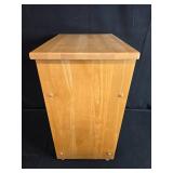 Wooden Nightstand with Drawer and Open Shelf 24in H x 18in W x 13in D Wooden Nightstand with Drawer and Open Shelf 24in H x 18in W x 13in D