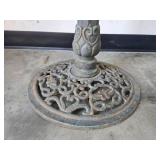 Cast Iron Bird Bath with Angel Figure and Decorative Base Cast Iron Bird Bath with Angel Figure and Decorative Base