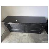 Black 6-Drawer MCM Dresser with Modern Gloss Finish Black 6-Drawer MCM Dresser with Modern Gloss Finish