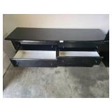 Black 6-Drawer MCM Dresser with Modern Gloss Finish Black 6-Drawer MCM Dresser with Modern Gloss Finish