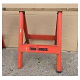 Pair of Hirsh Iron Horse Sawhorses 30in H x 37in W Pair of Hirsh Iron Horse Sawhorses 30in H x 37in W