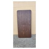 Folding Utility Table with Wood Grain Finish 59x30 Inches Folding Utility Table with Wood Grain Finish 59x30 Inches