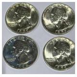 Lot of 4 Silver (90%) Washington Quarters (high grade) Lot of 4 Silver (90%) Washington Quarters (high grade)