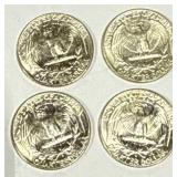 Lot of 4 Silver (90%) Washington Quarters (high grade) Lot of 4 Silver (90%) Washington Quarters (high grade)