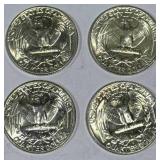 Lot of 4 Silver (90%) Washington Quarters (high grade) Lot of 4 Silver (90%) Washington Quarters (high grade)