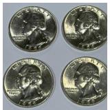 Lot of 4 Silver (90%) Washington Quarters (high grade) Lot of 4 Silver (90%) Washington Quarters (high grade)