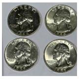 Lot of 4 Silver (90%) Washington Quarters (high grade) Lot of 4 Silver (90%) Washington Quarters (high grade)