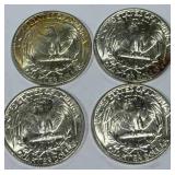 Lot of 4 Silver (90%) Washington Quarters (high grade) Lot of 4 Silver (90%) Washington Quarters (high grade)