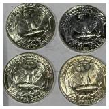 Lot of 4 Silver (90%) Washington Quarters (high grade) Lot of 4 Silver (90%) Washington Quarters (high grade)