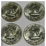 Lot of 4 Silver (90%) Washington Quarters (high grade) Lot of 4 Silver (90%) Washington Quarters (high grade)