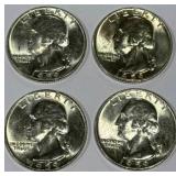 Lot of 4 Silver (90%) Washington Quarters (high grade) Lot of 4 Silver (90%) Washington Quarters (high grade)