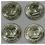 Lot of 4 Silver (90%) Washington Quarters (high grade) Lot of 4 Silver (90%) Washington Quarters (high grade)