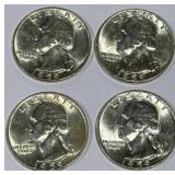 Lot of 4 Silver (90%) Washington Quarters (high grade) Lot of 4 Silver (90%) Washington Quarters (high grade)