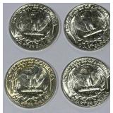 Lot of 4 Silver (90%) Washington Quarters (high grade) Lot of 4 Silver (90%) Washington Quarters (high grade)