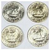 Lot of 4 Silver (90%) Washington Quarters (high grade) Lot of 4 Silver (90%) Washington Quarters (high grade)