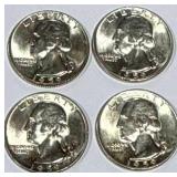 Lot of 4 Silver (90%) Washington Quarters (high grade) Lot of 4 Silver (90%) Washington Quarters (high grade)