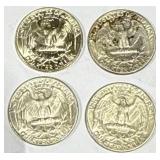 Lot of 4 Silver (90%) Washington Quarters Lot of 4 Silver (90%) Washington Quarters