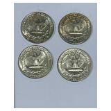 Lot of 4 Silver (90%) Washington Quarters Lot of 4 Silver (90%) Washington Quarters
