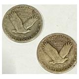 Lot of 2 Standing Liberty Quarters Lot of 2 Standing Liberty Quarters
