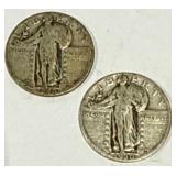 Lot of 2 Standing Liberty Quarters Lot of 2 Standing Liberty Quarters