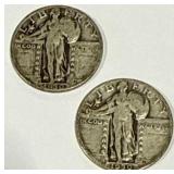 Lot of 2 Standing Liberty Quarters Lot of 2 Standing Liberty Quarters