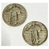 Lot of 2 Standing Liberty Quarters Lot of 2 Standing Liberty Quarters