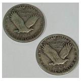 Lot of 2 Standing Liberty Quarters Lot of 2 Standing Liberty Quarters