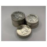 20x Solid Date Tube of 1922-D Silver Peace Dollar 20x Solid Date Tube of 1922-D Silver Peace Dollar