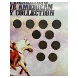 10pc Indian Head Cent Collection in Frame 10pc Indian Head Cent Collection in Frame