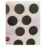 10pc Indian Head Cent Collection in Frame 10pc Indian Head Cent Collection in Frame